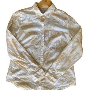 Loft Women's Collared Button-up Blouse 100% cotton - Long Sleeve